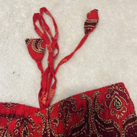 Authentic Thailand elephant Print Harem Pant jumpsuit - Picture 3 of 3